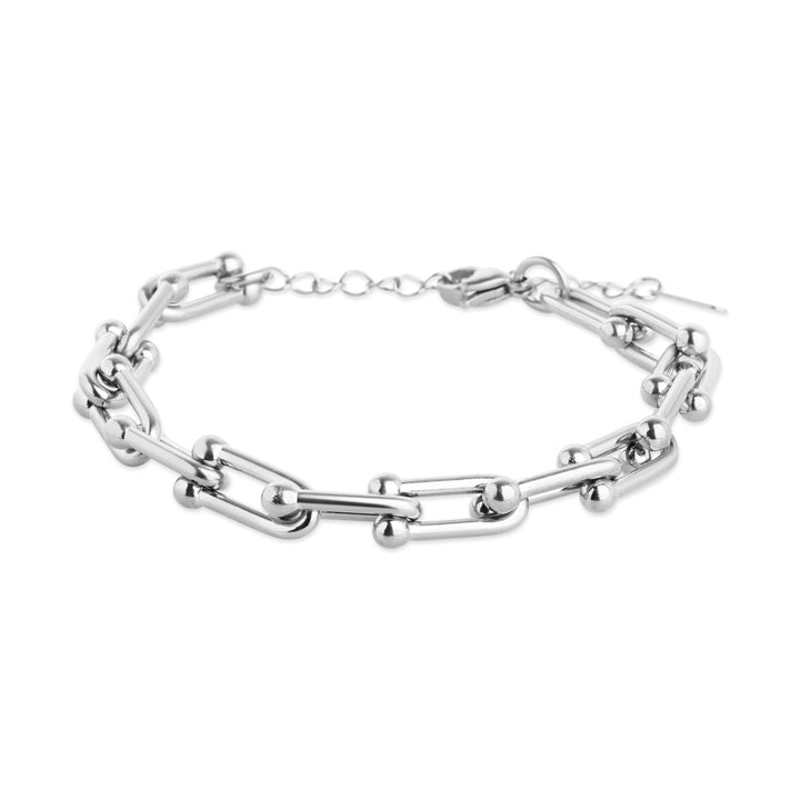 Betty - Bracciale a catena con fermaglio in acciaio inox