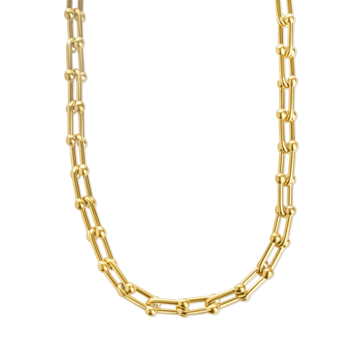 Betty - Collana con Anelli a Fermaglio in Acciaio Inossidabile