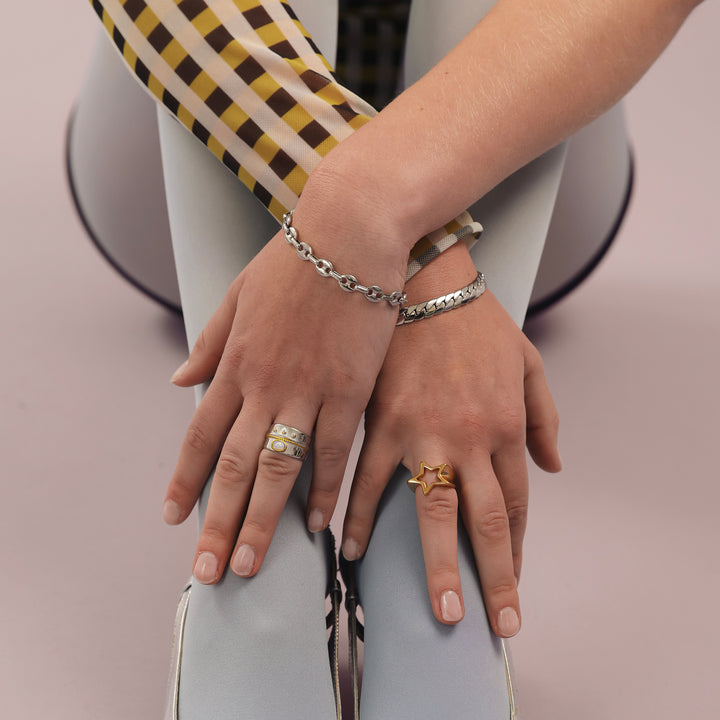 Cornelia - Bracciale a catena in acciaio inox