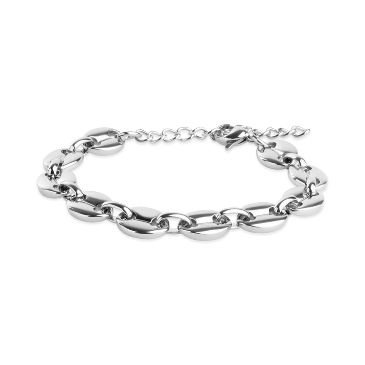 Amie - Bracciale a catena a maglie in acciaio inox