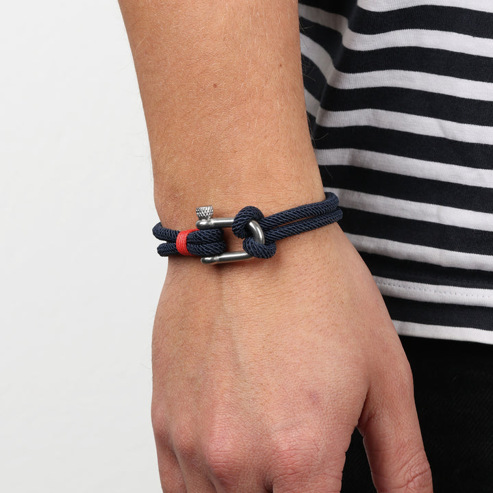 Adam - Bracciale in corda acciaio inossidabile