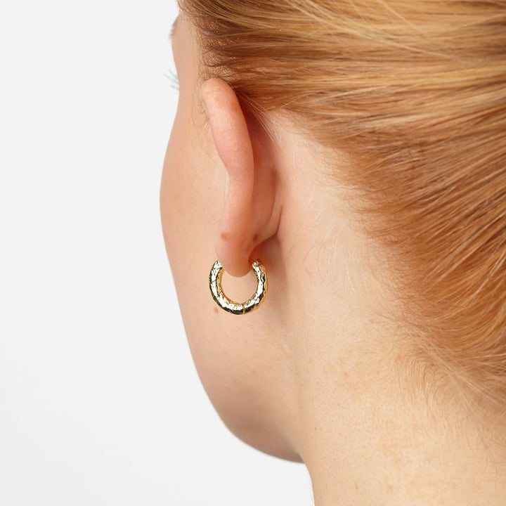 Hildur - Organic Hoop Earrings Stainless Steel