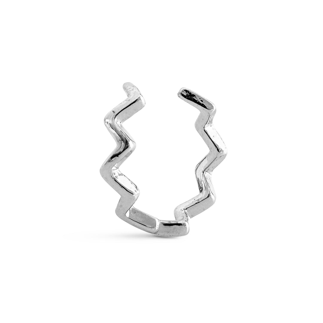 Eila - Ear Cuff Ondulato in Acciaio Inossidabile
