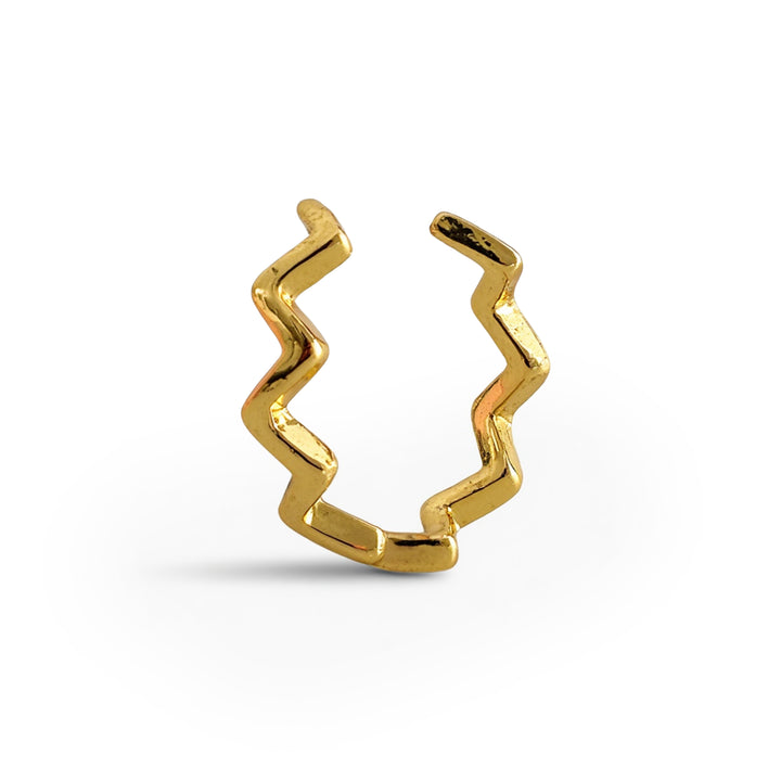 Eila - Wavy Ear Cuff Stainless Steel