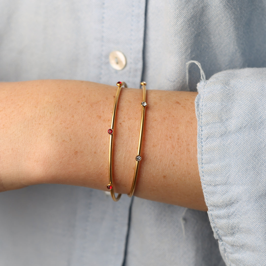 Ylva - Bracciale Rigido in Acciaio Inossidabile