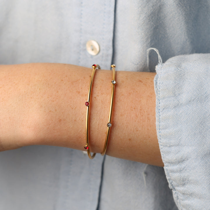 Ylva - Bracciale Rigido in Acciaio Inossidabile