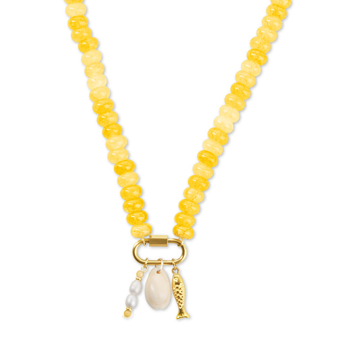 My - Collana con Perline Ocean in Acciaio Inossidabile