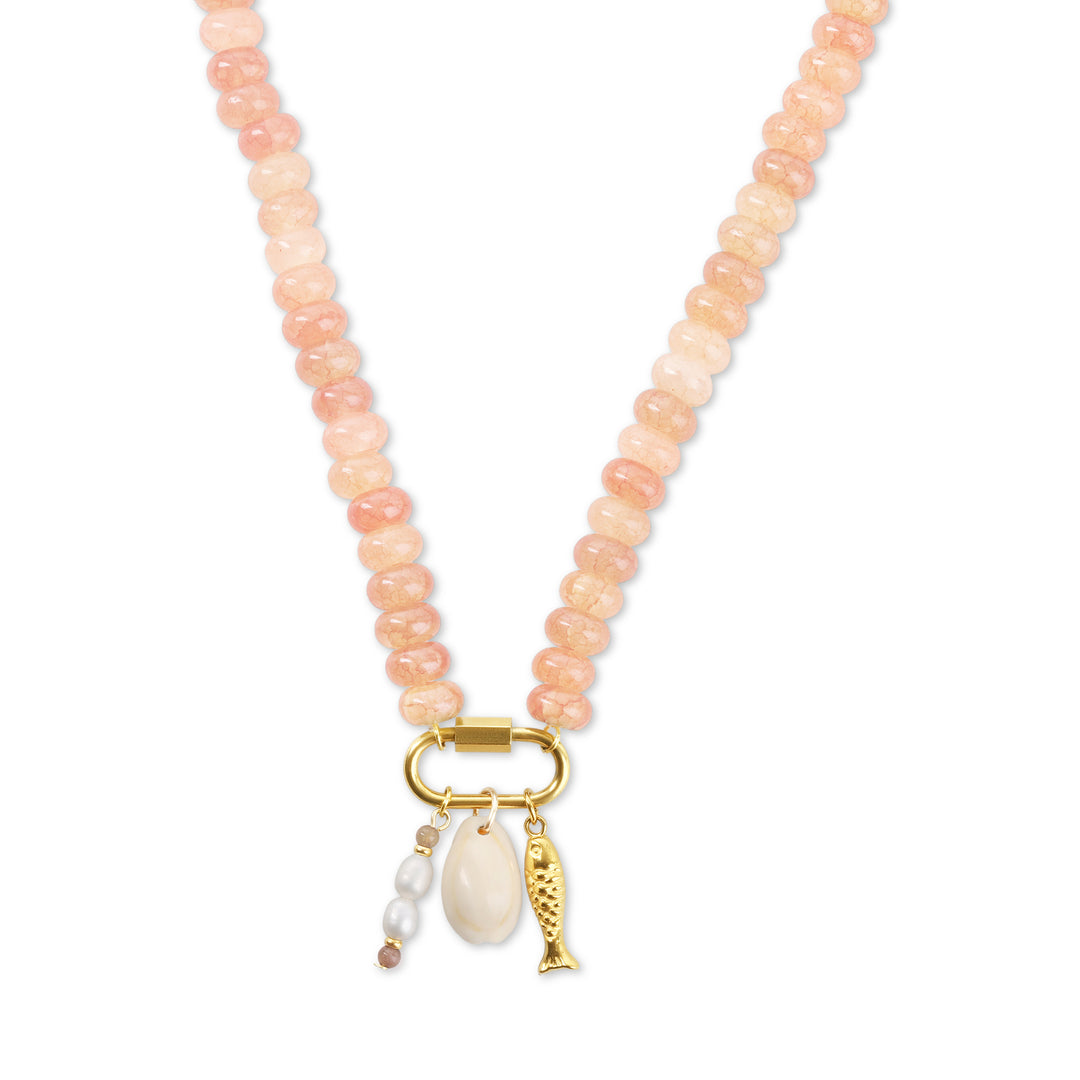 My - Collana con Perline Ocean in Acciaio Inossidabile