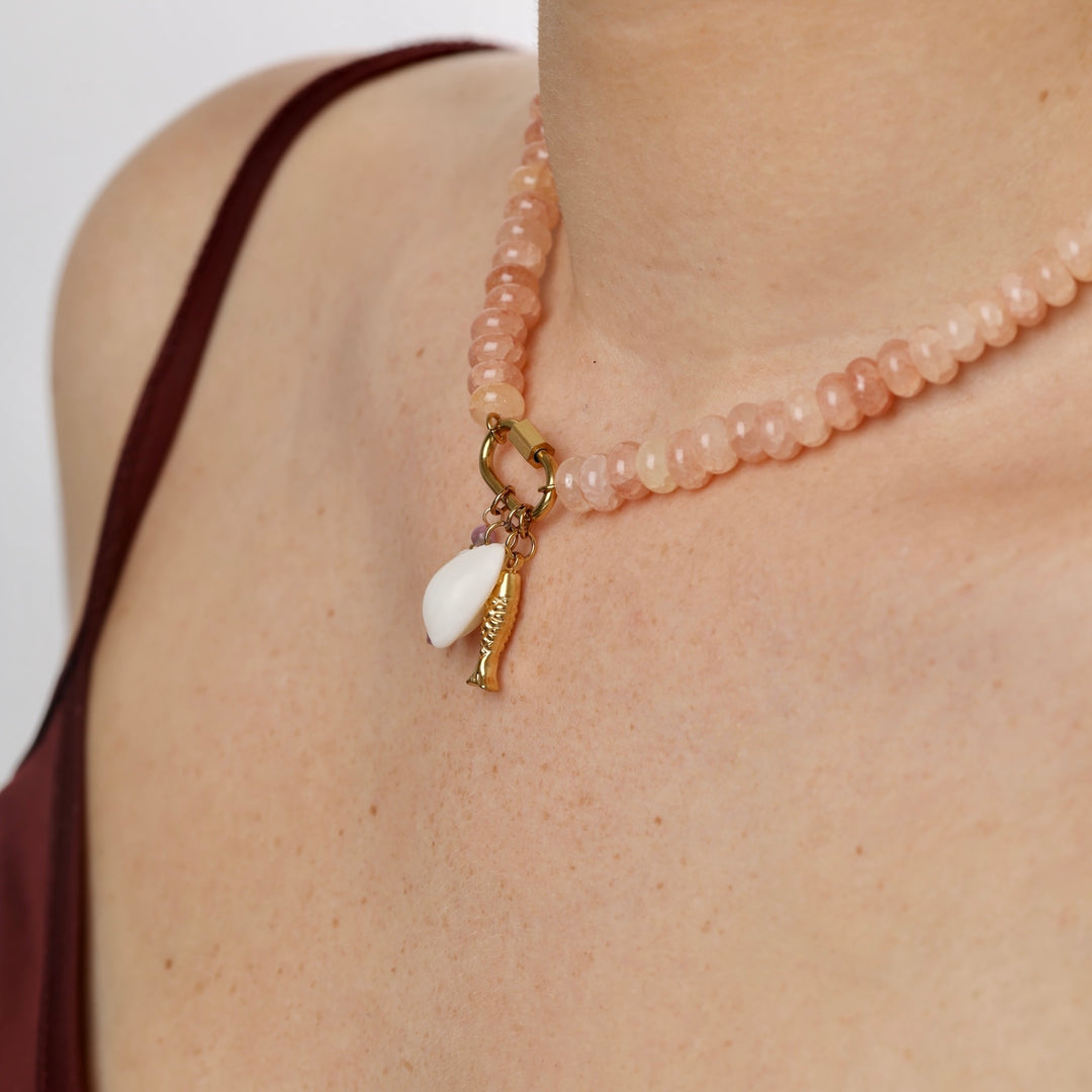 My - Collana con Perline Ocean in Acciaio Inossidabile