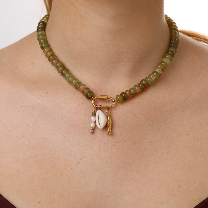My - Collana con Perline Ocean in Acciaio Inossidabile