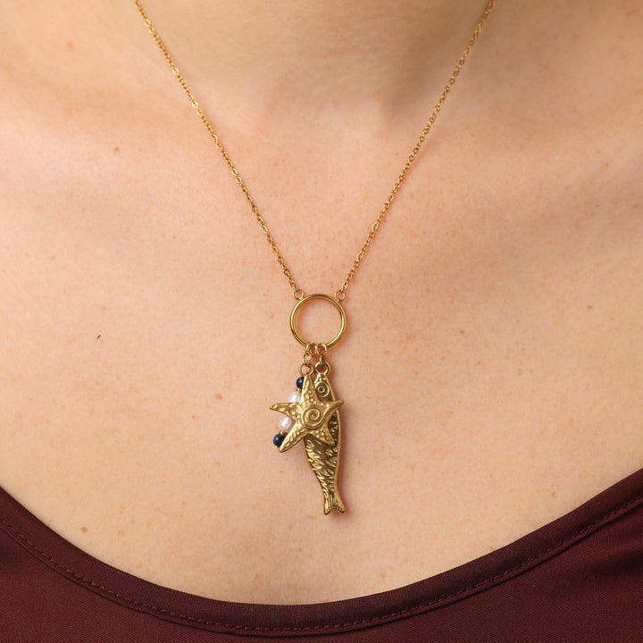 Eva - Collana a catena Ocean in acciaio inox