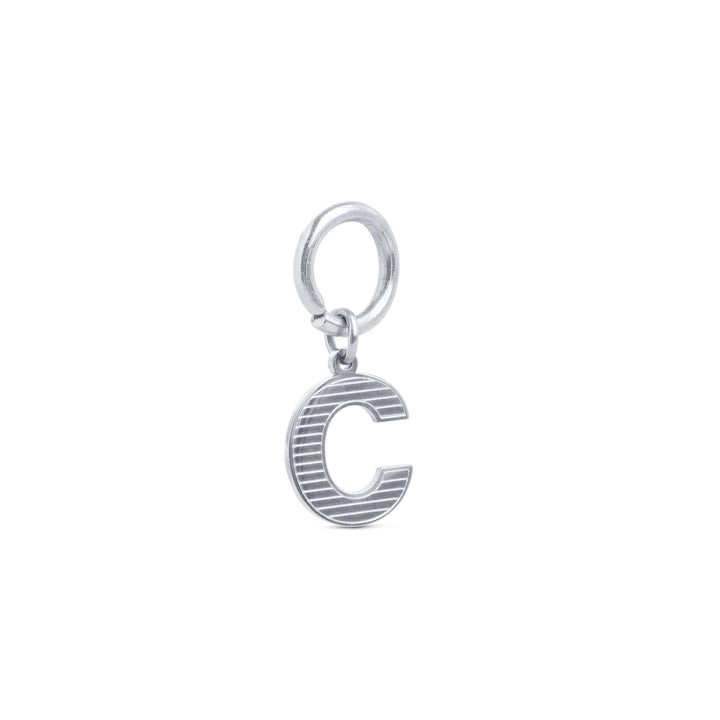 Sanya - Charm Iniziale in Acciaio Inossidabile Argento