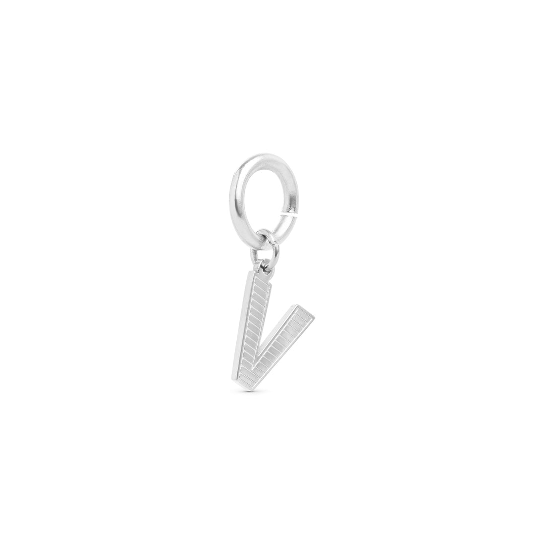 Sanya - Charm Iniziale in Acciaio Inossidabile Argento