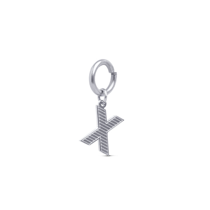 Sanya - Charm Iniziale in Acciaio Inossidabile Argento