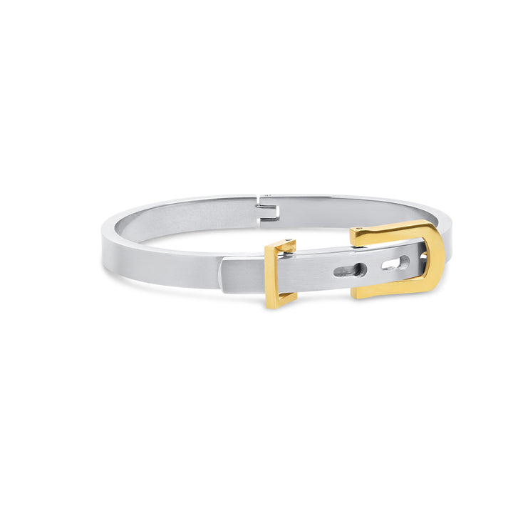 June - Bracciale Cintura Rigido in Acciaio Inossidabile