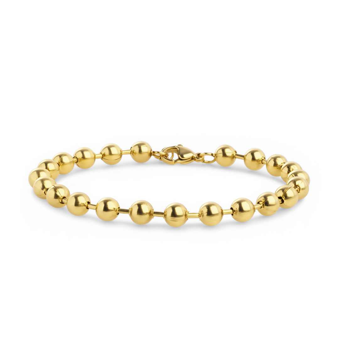Billie - Bracciale con Perline in Metallo Acciaio Inossidabile