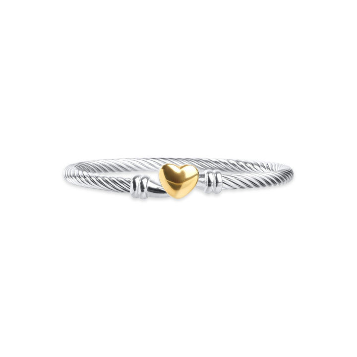 Tuva - Bracciale Cuore in Acciaio Inossidabile