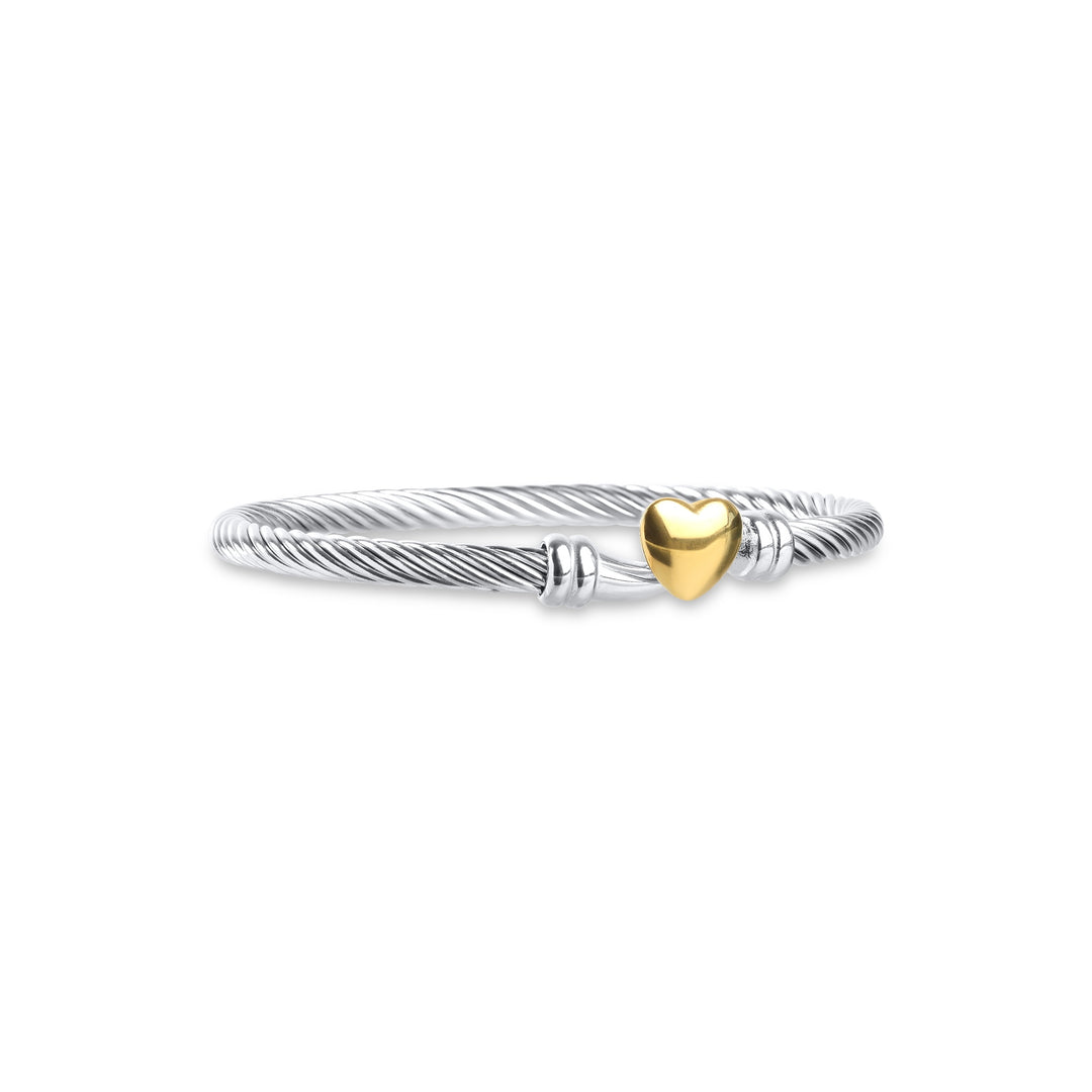 Tuva - Bracciale Cuore in Acciaio Inossidabile