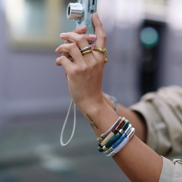 Tuva - Bracciale Cuore in Acciaio Inossidabile