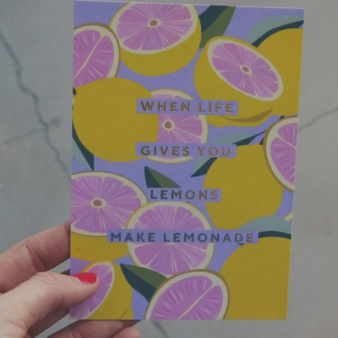 Crea una cartolina di limonata