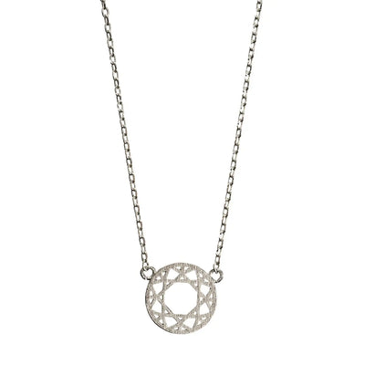 Dream Catcher Necklace Silver