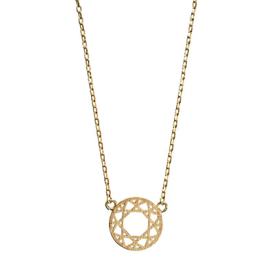 Dream Catcher Necklace Gold
