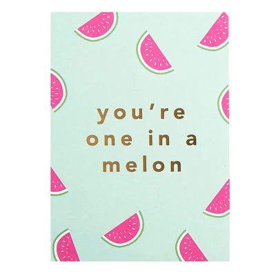 You're One in a Melon Laminated Postcard
