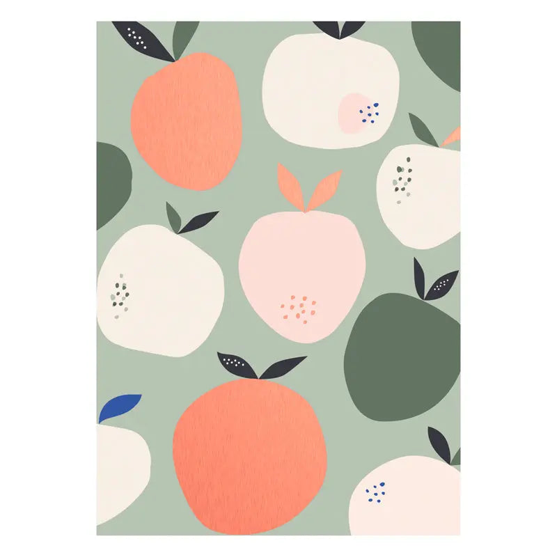 Apples Rose Gold Postcard