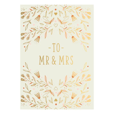 Mr. & Mrs. Flowers Greeting Card