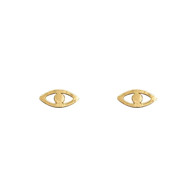 Evil Eye Earrings Gold