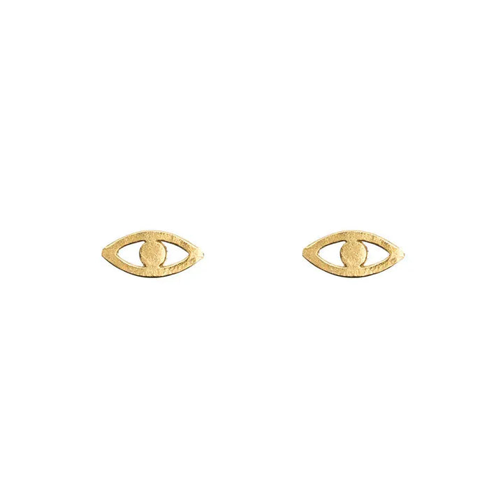 Evil Eye Earrings Gold