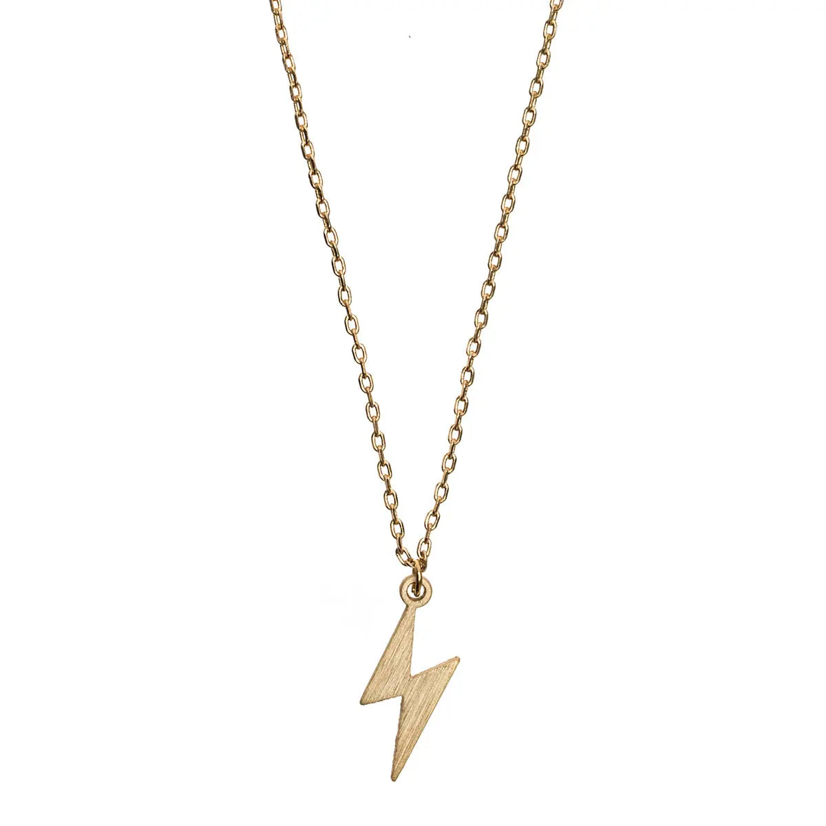 Lightning Necklace Gold
