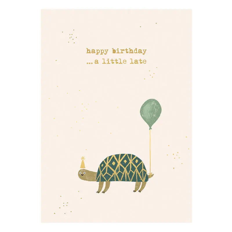 Happy Birthday Turtle Postcard