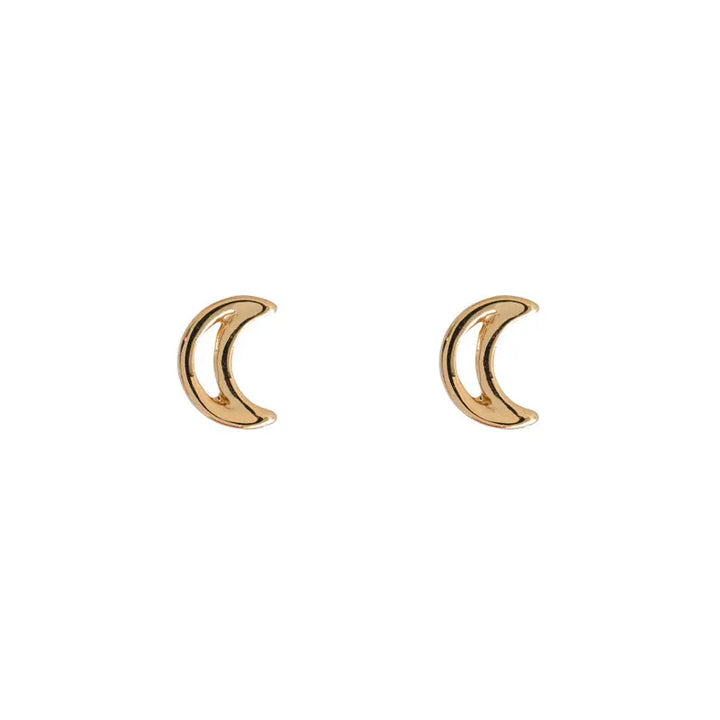 Moon Outline earrings Gold