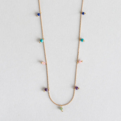 Colorful Precious Stone Necklace