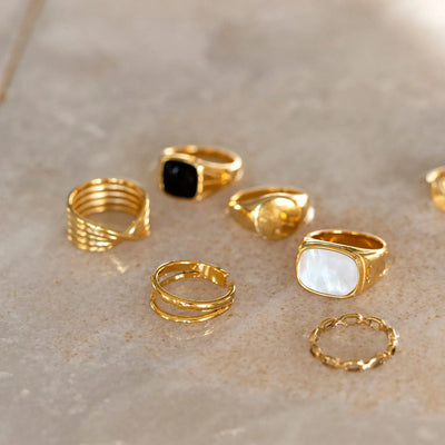 Elegante anello a due righe