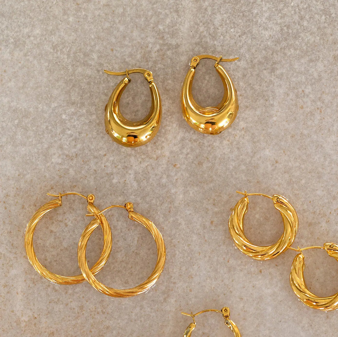 Droplet Hoop Earrings Timi of Sweden