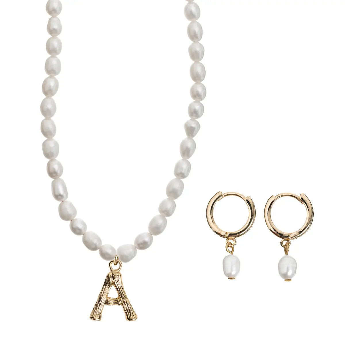 Collana perla personalizzata con orecchini perla