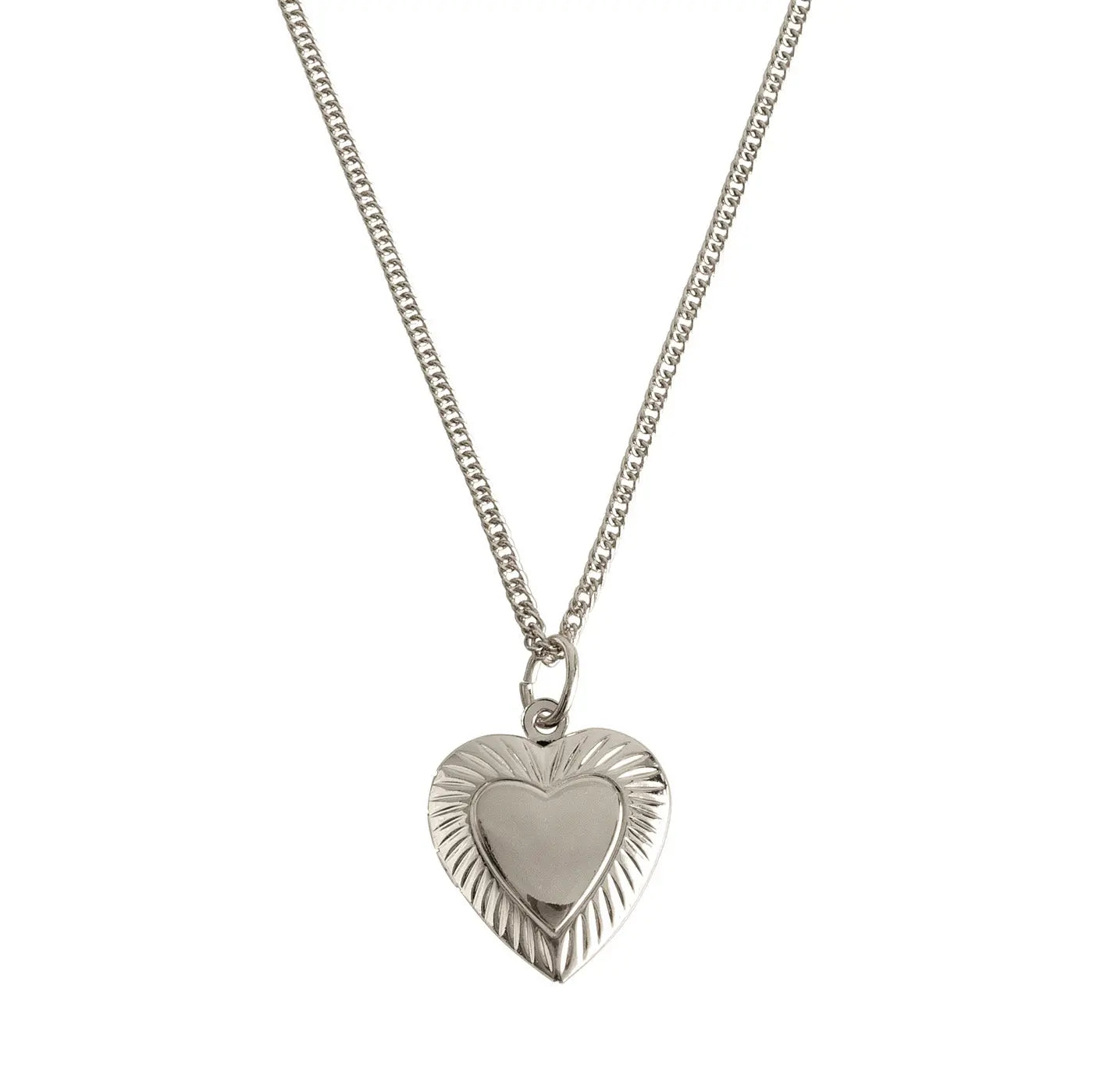 Heart Locket Silver Necklace | Stylish