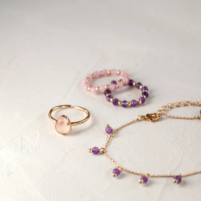 Anello di perline di pietra
