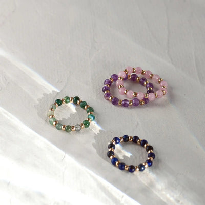 Anello di perline di pietra