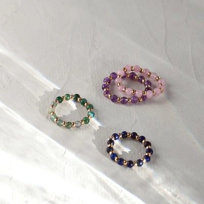 Anello di perline di pietra