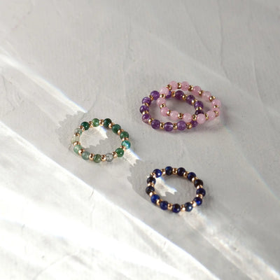 Anello di perline di pietra