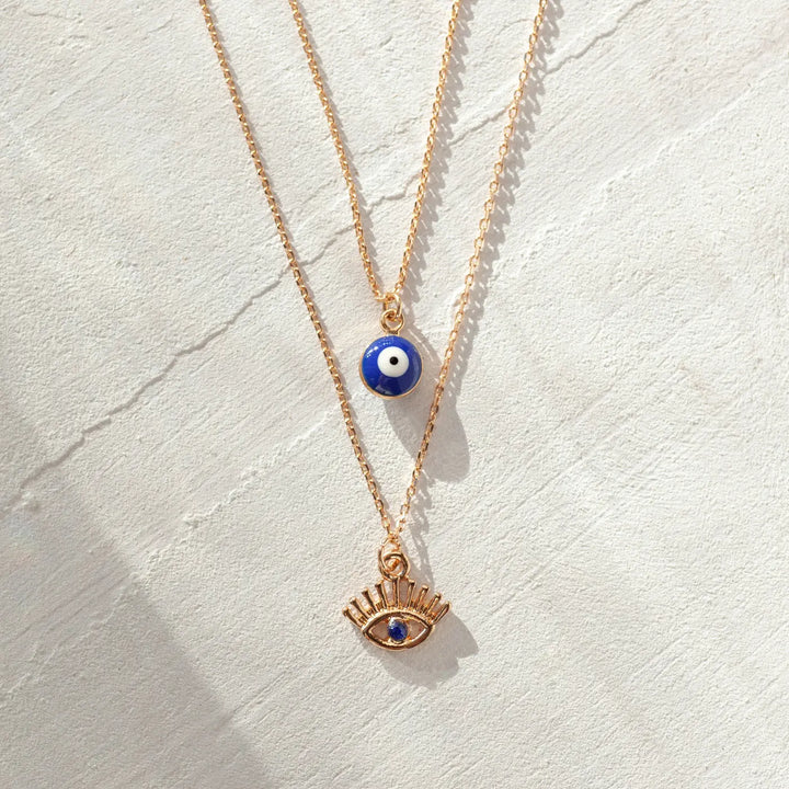 Suzy - Blue Evil Eye Necklace