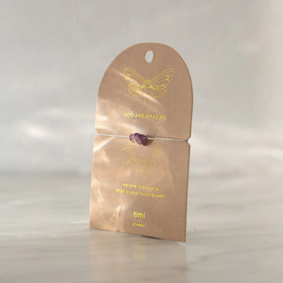 Bracciale con chip di ametista