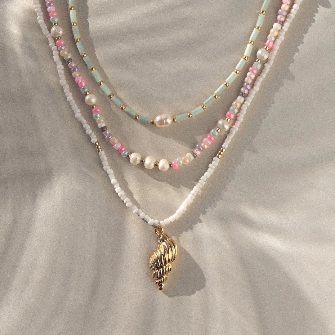 Tess - Pastel Bead and Pearl Necklace Timi of Sweden