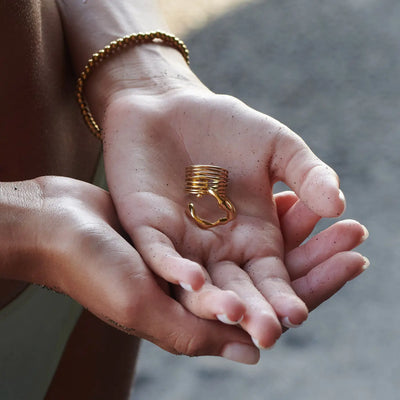 Chloé - Anello di dichiarazione in acciaio inossidabile
