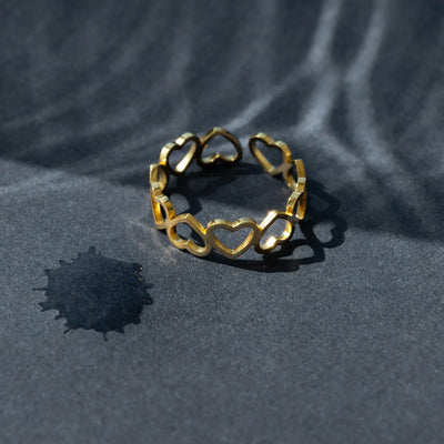 Sophie - Anello cuore in acciaio Acciaio inossidabile